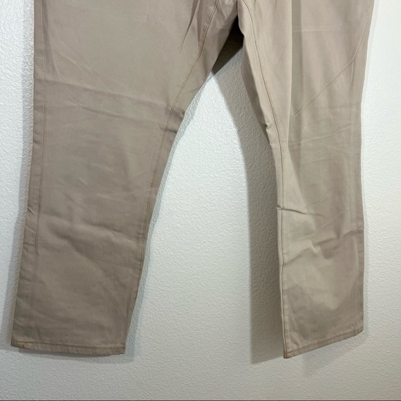 Tom James Blue Delta Mens Raw Denim Tan Custom Bespoke Jeans Size 41 x 29 - Picture 4 of 11